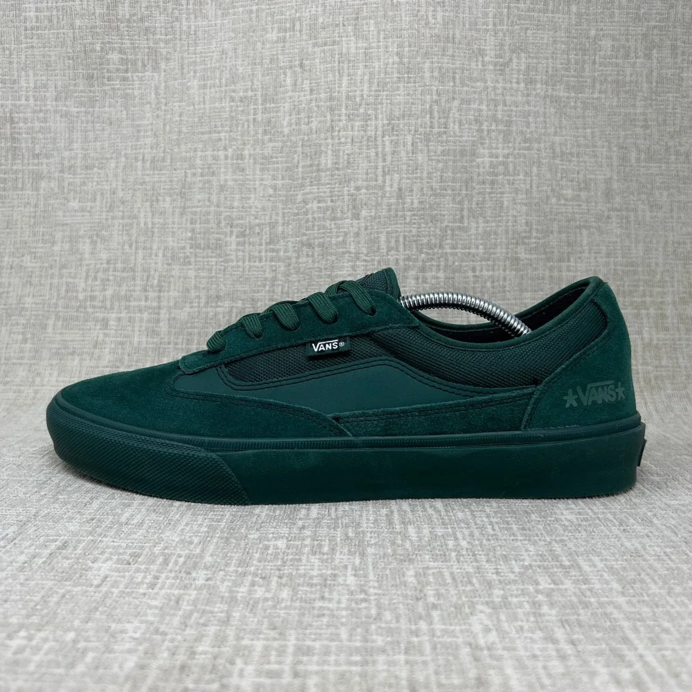 Vans Skate Curren Caples by Atiba Jefferson Men 11.5 Green Suede Low Top Sneaker